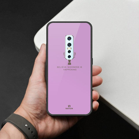 Vivo V17 Pro Cover - Nice Series - HQ Ultra Shine Premium Infinity Glass Soft Silicon Borders Case