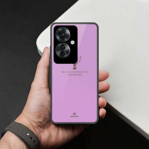 Oppo Reno 11F 5G Cover - Nice Series - HQ Ultra Shine Premium Infinity Glass Soft Silicon Borders Case