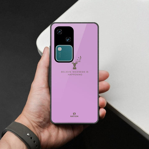 Vivo S18 Cover - Nice Series - HQ Ultra Shine Premium Infinity Glass Soft Silicon Borders Case