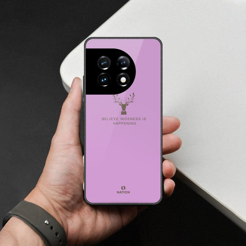 OnePlus Ace 2 Pro Cover - Nice Series - HQ Ultra Shine Premium Infinity Glass Soft Silicon Borders Case