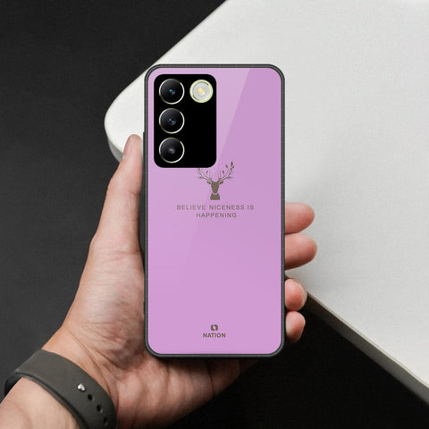 Vivo Y100 4G Cover - Nice Series - HQ Ultra Shine Premium Infinity Glass Soft Silicon Borders Case