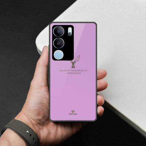 Vivo S17 Cover - Nice Series - HQ Ultra Shine Premium Infinity Glass Soft Silicon Borders Case