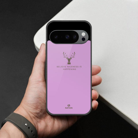 Google Pixel 9 Pro XL Cover - Nice Series - HQ Ultra Shine Premium Infinity Glass Soft Silicon Borders Case