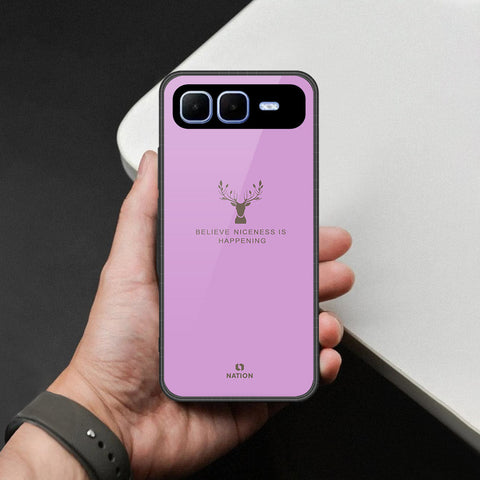 Infinix Smart 10 Plus Cover - Nice Series - HQ Ultra Shine Premium Infinity Glass Soft Silicon Borders Case