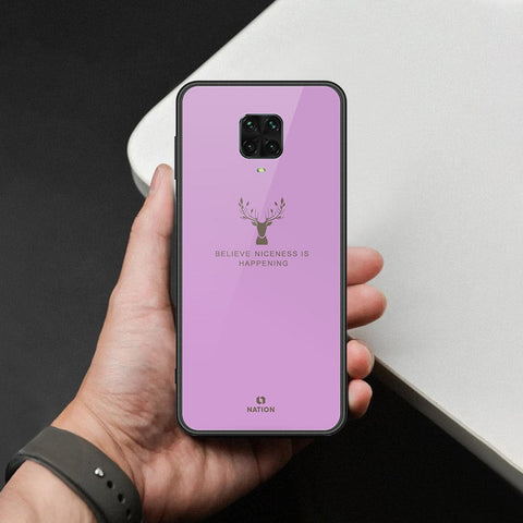 Xiaomi Redmi Note 9 Pro Cover - Nice Series - HQ Ultra Shine Premium Infinity Glass Soft Silicon Borders Case