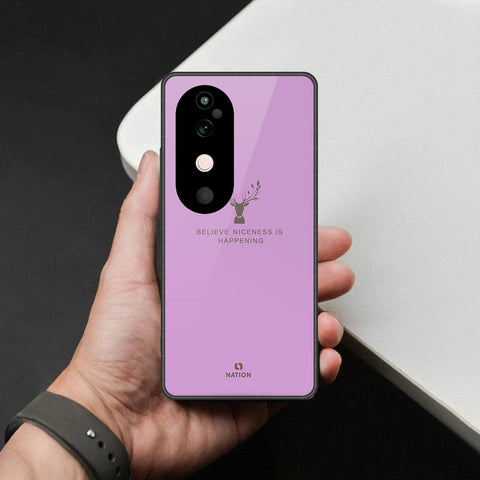 Vivo S19 Cover - Nice Series - HQ Ultra Shine Premium Infinity Glass Soft Silicon Borders Case