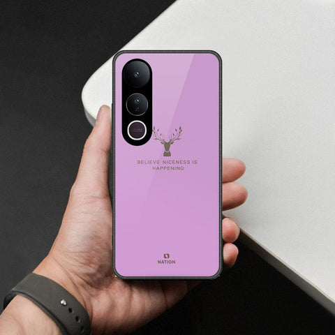 Vivo V50 Lite Cover - Nice Series - HQ Ultra Shine Premium Infinity Glass Soft Silicon Borders Case