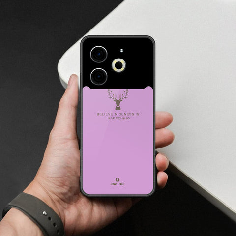 Tecno Pova 6 Cover - Nice Series - HQ Ultra Shine Premium Infinity Glass Soft Silicon Borders Case