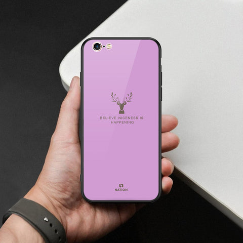 iPhone 6S / 6 Cover - Nice Series - HQ Ultra Shine Premium Infinity Glass Soft Silicon Borders Case