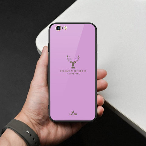 iPhone 6s Plus / 6 Plus Cover - Nice Series - HQ Ultra Shine Premium Infinity Glass Soft Silicon Borders Case