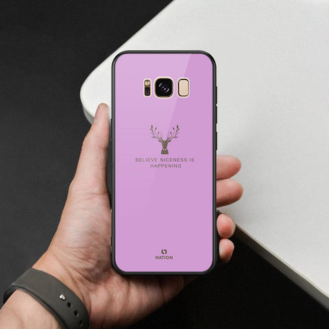 Samsung Galaxy S8 Plus Cover - Nice Series - HQ Ultra Shine Premium Infinity Glass Soft Silicon Borders Case