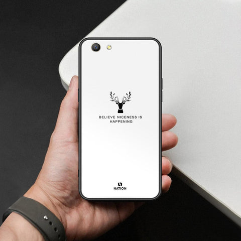 Oppo F1S Cover - Nice Series - HQ Ultra Shine Premium Infinity Glass Soft Silicon Borders Case