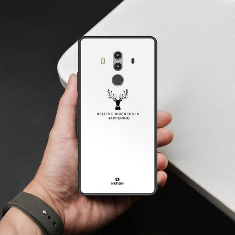 Huawei Mate 10 Pro Cover - Nice Series - HQ Ultra Shine Premium Infinity Glass Soft Silicon Borders Case