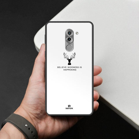 Huawei Honor 6X Cover - Nice Series - HQ Ultra Shine Premium Infinity Glass Soft Silicon Borders Case