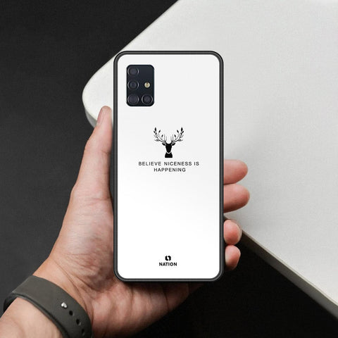Samsung Galaxy M40s Cover - Nice Series - HQ Ultra Shine Premium Infinity Glass Soft Silicon Borders Case