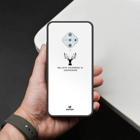Vivo S1 Pro Cover - Nice Series - HQ Ultra Shine Premium Infinity Glass Soft Silicon Borders Case