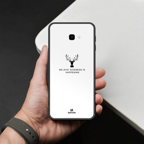 Samsung Galaxy J4 Plus Cover - Nice Series - HQ Ultra Shine Premium Infinity Glass Soft Silicon Borders Case
