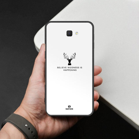 Samsung Galaxy J7 Prime Cover - Nice Series - HQ Ultra Shine Premium Infinity Glass Soft Silicon Borders Case