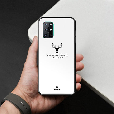 OnePlus 8T Cover - Nice Series - HQ Ultra Shine Premium Infinity Glass Soft Silicon Borders Case