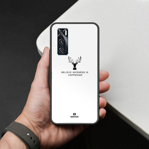 Vivo V20 SE Cover - Nice Series - HQ Ultra Shine Premium Infinity Glass Soft Silicon Borders Case