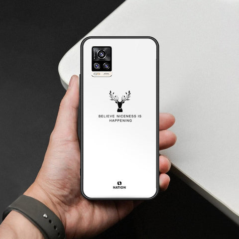 Vivo V20 Cover - Nice Series - HQ Ultra Shine Premium Infinity Glass Soft Silicon Borders Case