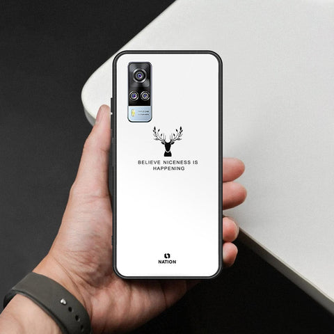 Vivo Y33 Cover - Nice Series - HQ Ultra Shine Premium Infinity Glass Soft Silicon Borders Case