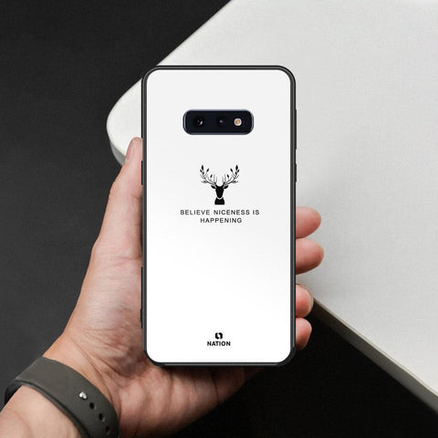 Samsung Galaxy S10e Cover - Nice Series - HQ Ultra Shine Premium Infinity Glass Soft Silicon Borders Case