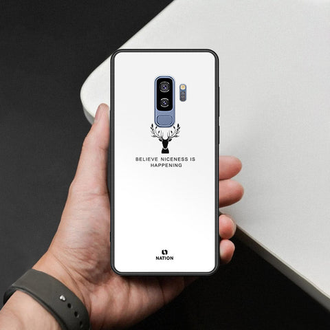 Samsung Galaxy S9 Plus Cover - Nice Series - HQ Ultra Shine Premium Infinity Glass Soft Silicon Borders Case