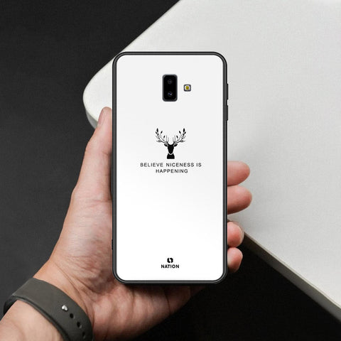 Samsung Galaxy J6 Prime Cover - Nice Series - HQ Ultra Shine Premium Infinity Glass Soft Silicon Borders Case