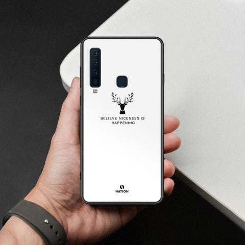 Samsung Galaxy A9 Star Pro Cover - Nice Series - HQ Ultra Shine Premium Infinity Glass Soft Silicon Borders Case