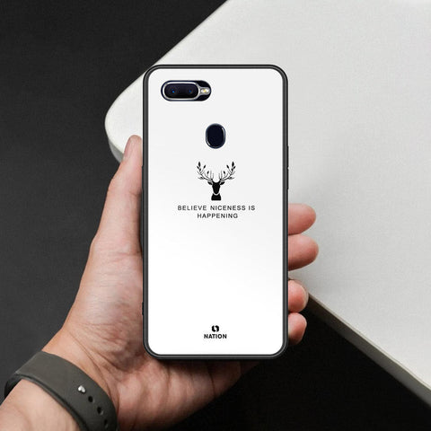 Oppo F9 / F9 Pro Cover - Nice Series - HQ Ultra Shine Premium Infinity Glass Soft Silicon Borders Case