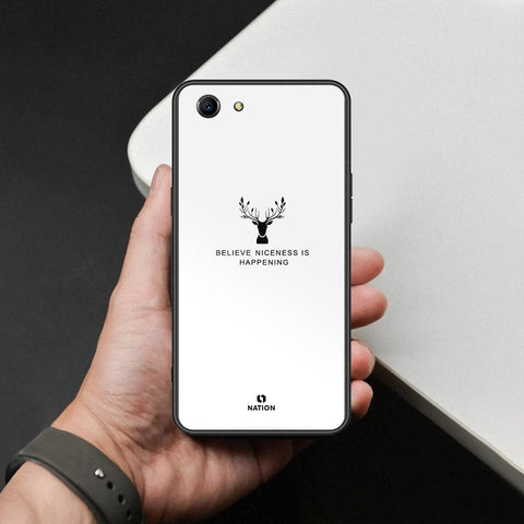 Oppo A83 Cover - Nice Series - HQ Ultra Shine Premium Infinity Glass Soft Silicon Borders Case