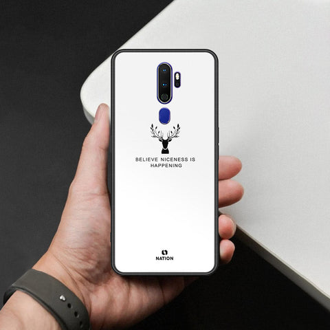 Oppo A5 2020 Cover - Nice Series - HQ Ultra Shine Premium Infinity Glass Soft Silicon Borders Case