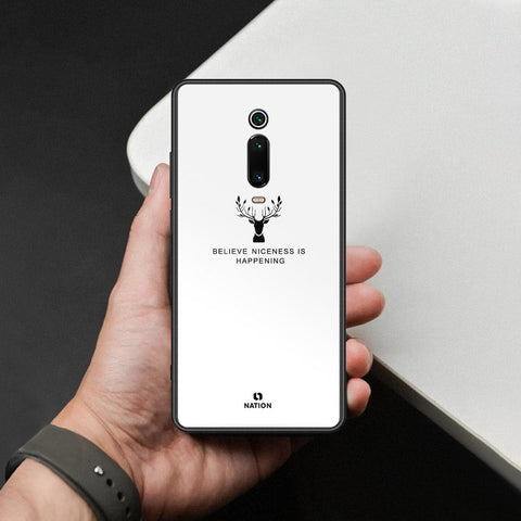 Xiaomi Mi 9T Cover - Nice Series - HQ Ultra Shine Premium Infinity Glass Soft Silicon Borders Case