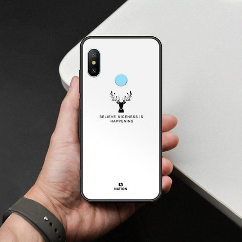 Redmi 6 Pro Cover - Nice Series - HQ Ultra Shine Premium Infinity Glass Soft Silicon Borders Case