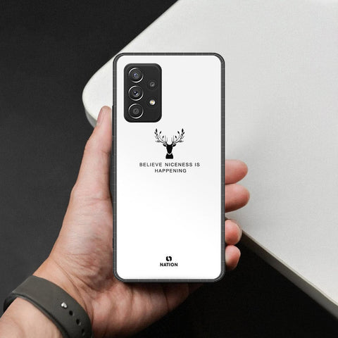 Samsung Galaxy A52s Cover - Nice Series - HQ Ultra Shine Premium Infinity Glass Soft Silicon Borders Case
