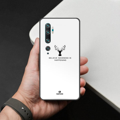Xiaomi Mi CC9 Pro Cover - Nice Series - HQ Ultra Shine Premium Infinity Glass Soft Silicon Borders Case