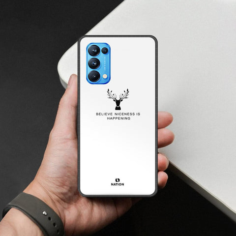 Oppo Reno 5 Pro 5G Cover - Nice Series - HQ Ultra Shine Premium Infinity Glass Soft Silicon Borders Case