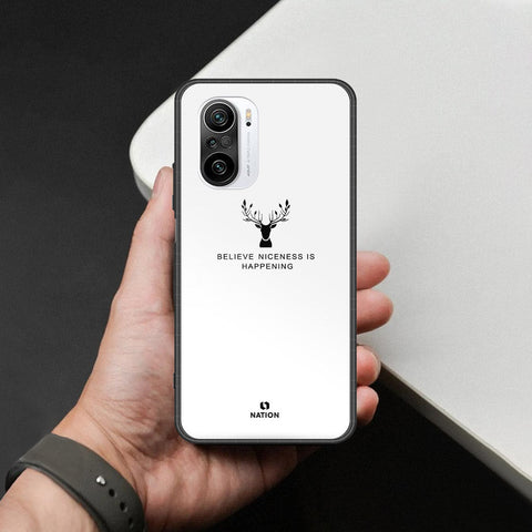 Xiaomi Redmi K40 Cover - Nice Series - HQ Ultra Shine Premium Infinity Glass Soft Silicon Borders Case