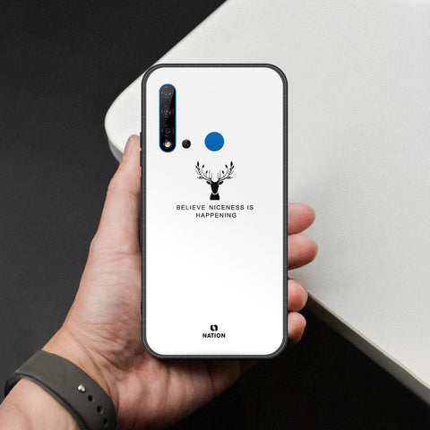 Huawei P20 Lite 2019 Cover - Nice Series - HQ Ultra Shine Premium Infinity Glass Soft Silicon Borders Case
