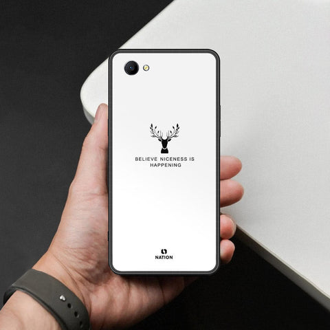 Oppo A3 Cover - Nice Series - HQ Ultra Shine Premium Infinity Glass Soft Silicon Borders Case