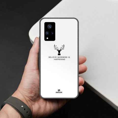 Vivo V21 5G Cover - Nice Series - HQ Ultra Shine Premium Infinity Glass Soft Silicon Borders Case