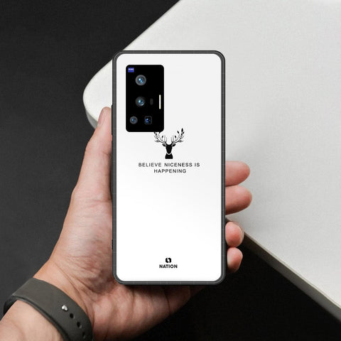 Vivo X70 Pro Cover - Nice Series - HQ Ultra Shine Premium Infinity Glass Soft Silicon Borders Case