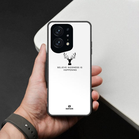 Oppo Find X5 Pro Cover - Nice Series - HQ Ultra Shine Premium Infinity Glass Soft Silicon Borders Case