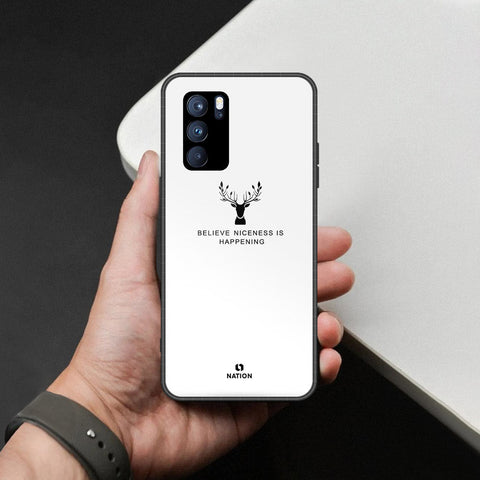 Oppo Reno 6 Pro 5G Cover - Nice Series - HQ Ultra Shine Premium Infinity Glass Soft Silicon Borders Case