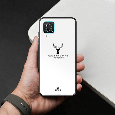 Samsung Galaxy A12 Nacho Cover - Nice Series - HQ Ultra Shine Premium Infinity Glass Soft Silicon Borders Case