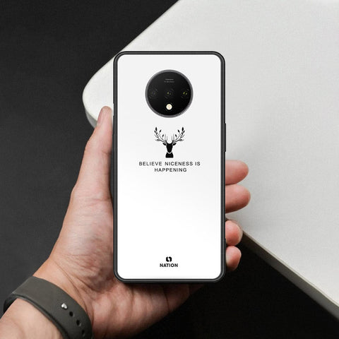 OnePlus 7T Cover - Nice Series - HQ Ultra Shine Premium Infinity Glass Soft Silicon Borders Case