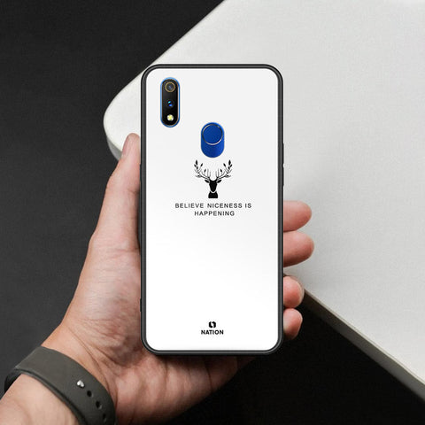 Realme 3 Pro Cover - Nice Series - HQ Ultra Shine Premium Infinity Glass Soft Silicon Borders Case
