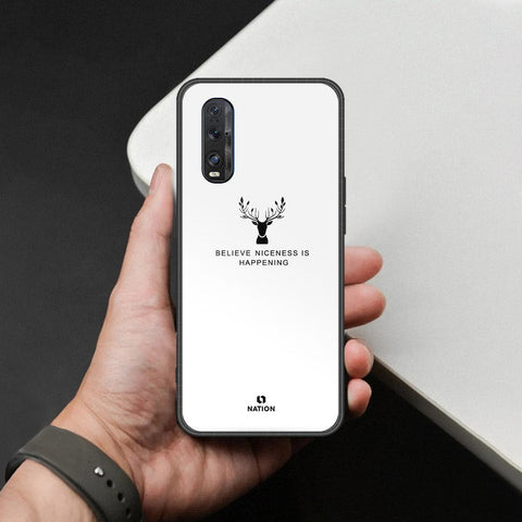 Oppo Find X2 Cover - Nice Series - HQ Ultra Shine Premium Infinity Glass Soft Silicon Borders Case