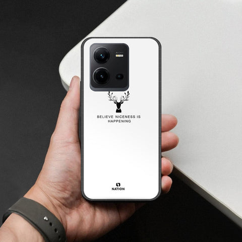 Vivo V25e Cover - Nice Series - HQ Ultra Shine Premium Infinity Glass Soft Silicon Borders Case